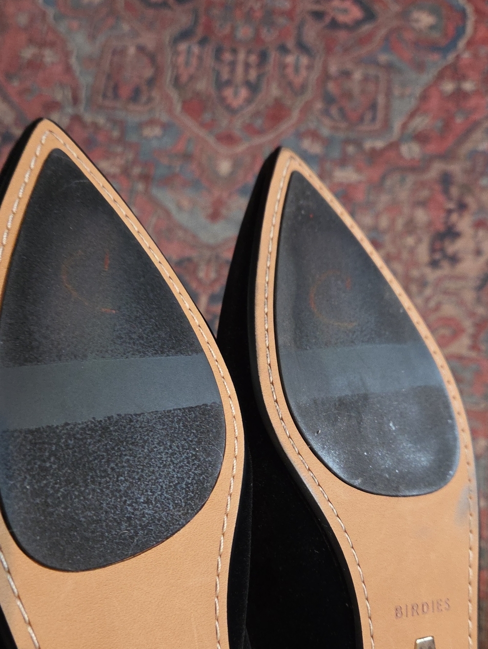 Birdies The Goldfinch 15 Black Velvet Flats Size 9.5 - Picture 9 of 9
